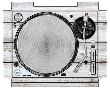 Pioneer DJ PLX 1000 Skin Woody White
